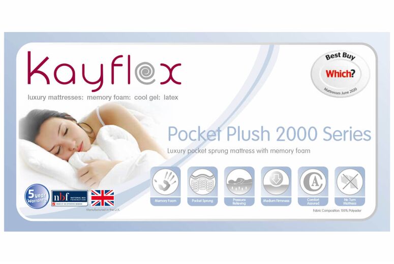 Kayflex Pocket Plush 2000 Series Mattress