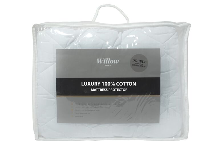 Willow Luxury 100% Cotton Mattress Protector