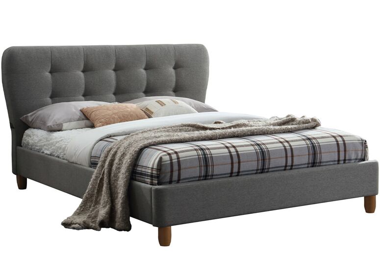 Birlea Stockholm Grey Upholstered Bed