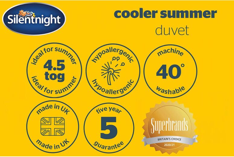 Silentnight Cooler Summer 4.5 Tog Duvet
