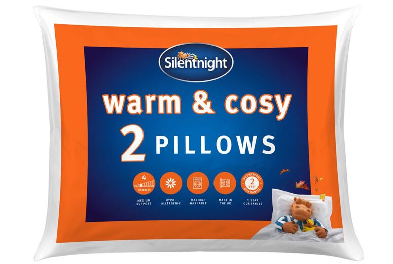 Silentnight Warm & Cosy Pillow Twin Pack