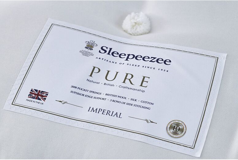 Sleepeezee Pure Imperial 2000 Pocket Natural Mattress