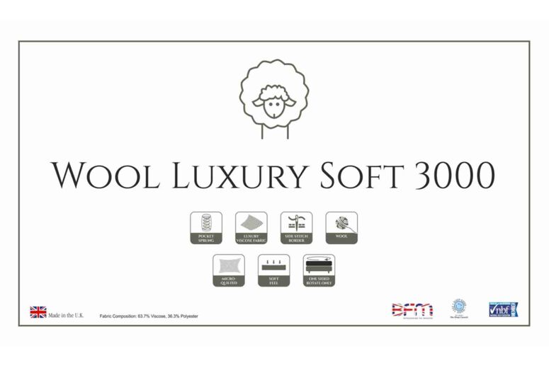 Hyder Wool Luxury Soft 3000 Mattress
