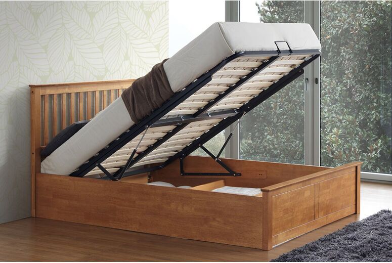 Bedmaster Malmo Oak Ottoman Bed