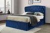 Bedmaster Warwick Blue Velvet Ottoman Bed thumbnail
