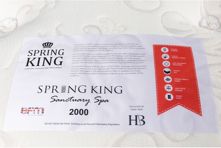 Spring King Sanctuary Spa 2000 Pillow Top Mattress