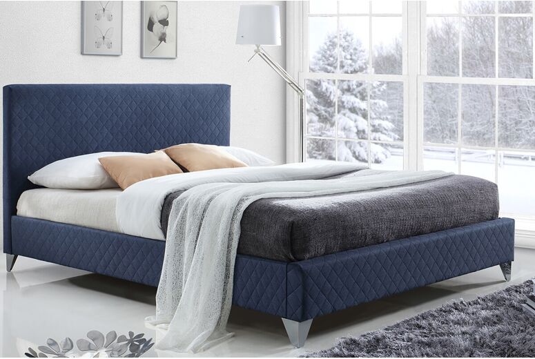 Time Living Brooklyn Blue Bed Frame