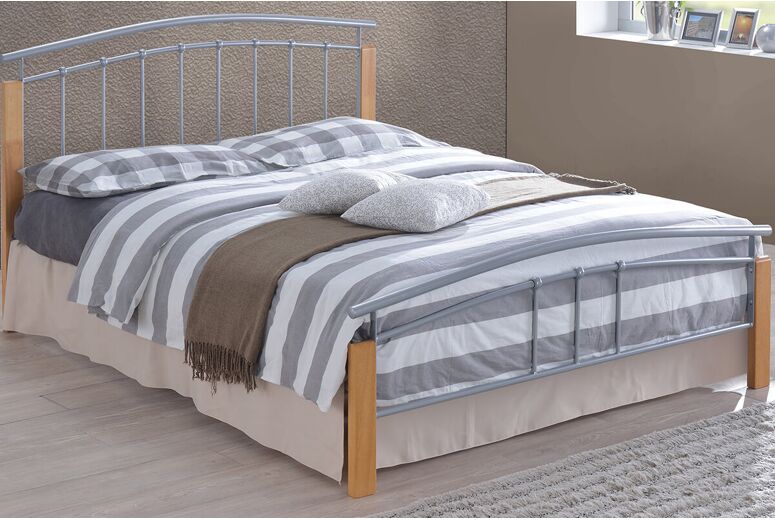 Time Living Tetras Silver Bed Frame