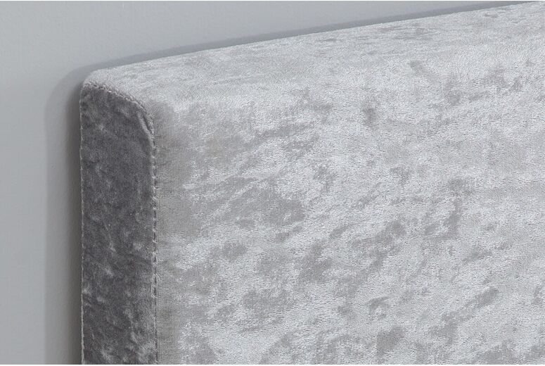 Birlea Berlin Steel Crushed Velvet Fabric Bed