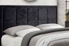 Birlea Hannover Black Crushed Velvet Fabric Bed thumbnail