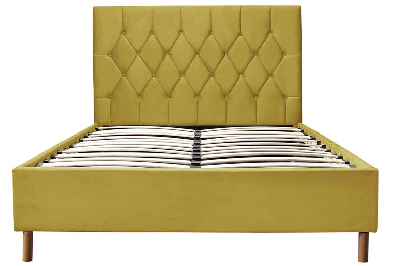 Birlea Loxley Mustard Fabric Bed