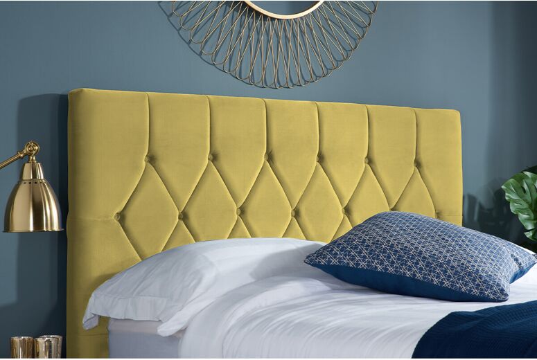 Birlea Loxley Mustard Fabric Bed