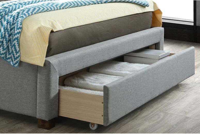 Birlea Shelby Grey Fabric Bed