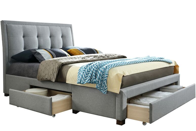 Birlea Shelby Grey Fabric Bed