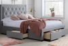 Birlea Woodbury Grey Velvet Fabric Bed thumbnail