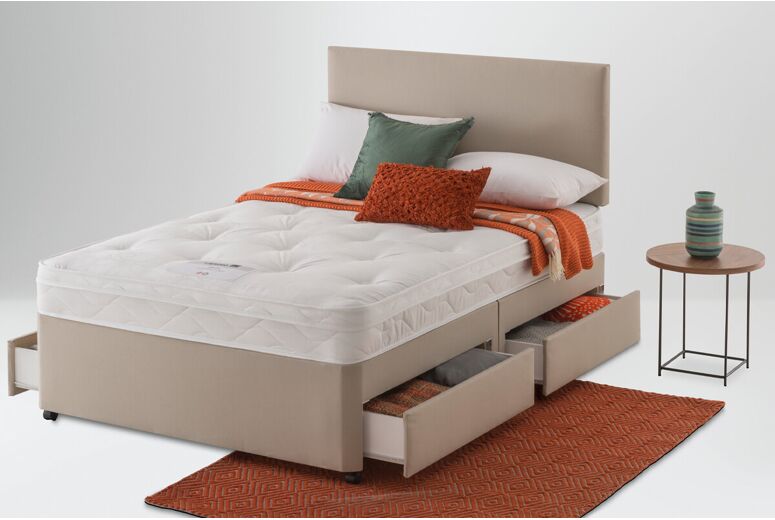Layezee Traditional Ortho Tuft Divan Bed Set