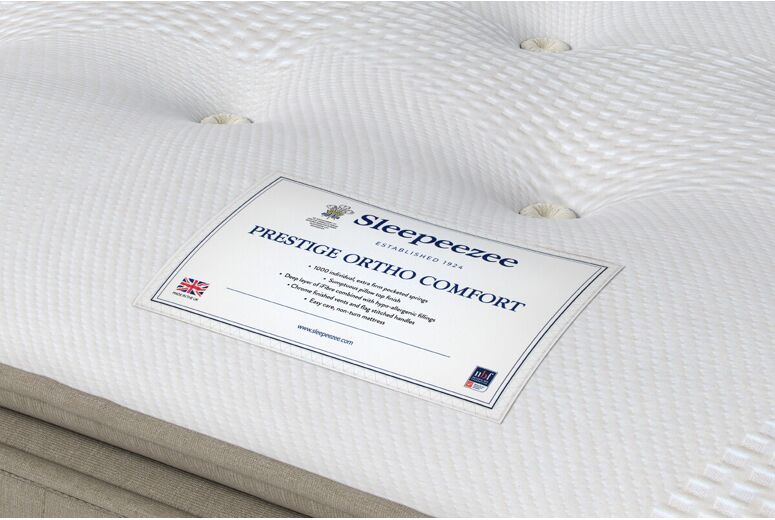 Sleepeezee Prestige Ortho Comfort Pillow Top Mattress + Ashford Divan Bed